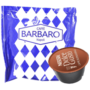 CAFFE' BARBARO MISCELA CREMOSO NAPOLI 100 CAPSULE COMP. DOLCE GUSTO