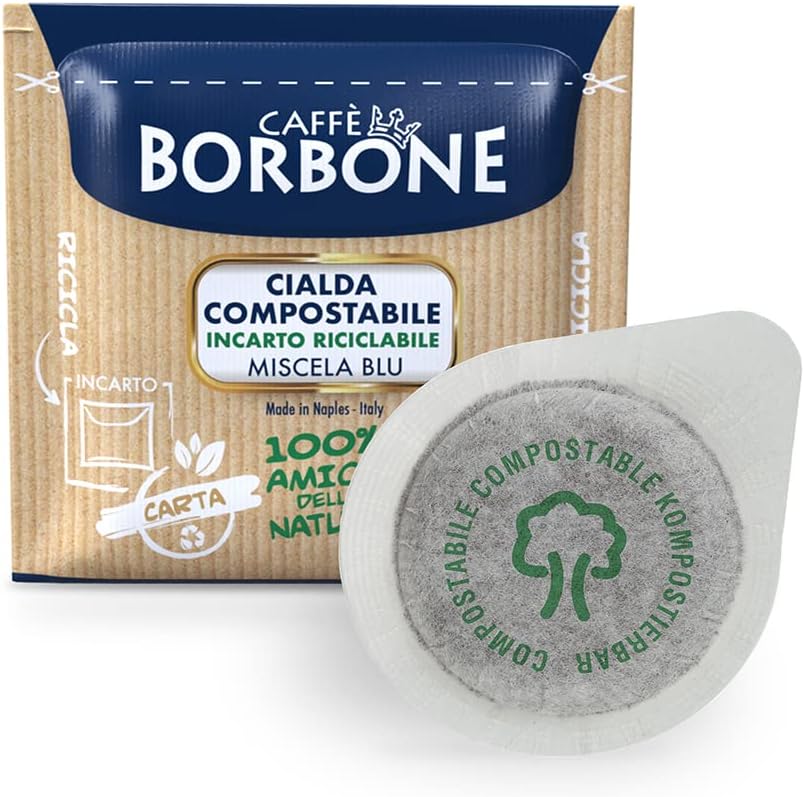 50 Cialde ESE 44 mm Caffè Borbone Miscela BLU