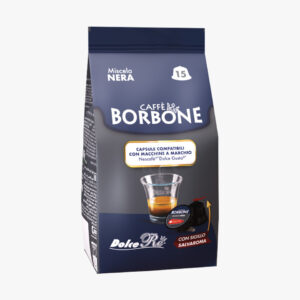 15 Capsule Borbone Compatibili Con Macchine Da Caffè Nescafè®* Dolce Gusto®* Miscela NERA