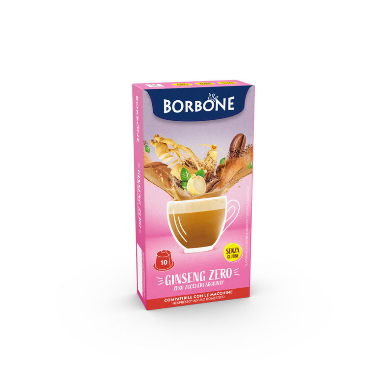 10 Capsule Borbone Per Bevanda Solubile GINSENG ZERO