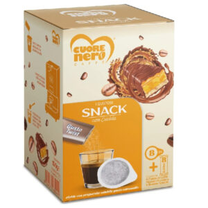 CUORE NERO SNACK CON PREPARATO SOLUBILE DA 8PZ GUSTO CARAMELLO
