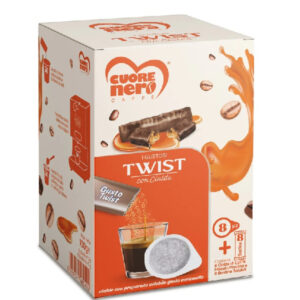 CUORE NERO TWIST CON PREPARATO SOLUBILE DA 8PZ GUSTO BISCOTTO E CARAMELLO