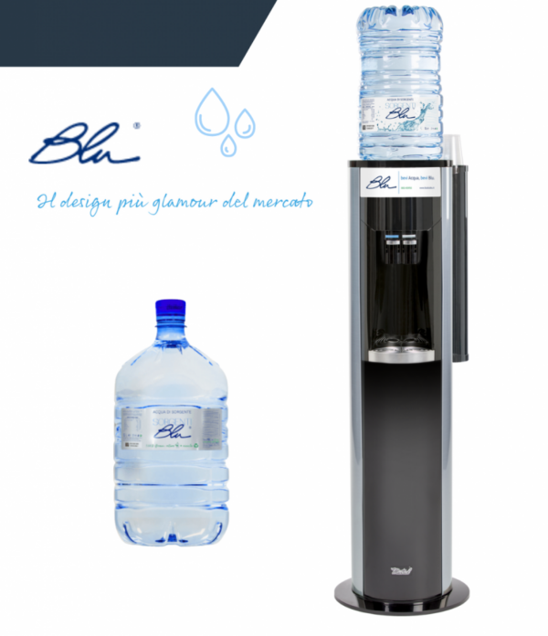 blu Boccione d'Acqua, in Pet con attaco standard per dispenser Capacità 12 Litri - immagine 2