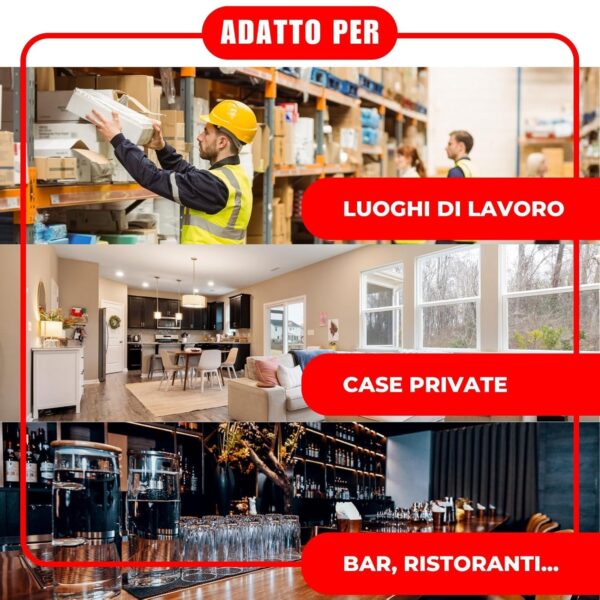 Estintore Polvere 6 KG - ANNO: 2025 - CERTIFICATO E OMOLOGATO A NORMA DI LEGGE + STAFFA E CARTELLO - Soluzione Sicurezza Antincendio Professionale - immagine 8