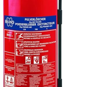 Estintore Polvere 2 KG – ANNO: 2026 – CERTIFICATO E OMOLOGATO A NORMA DI LEGGE + STAFFA  Soluzione Sicurezza Antincendio Professionale